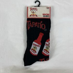 NEW Tapatio Hot Sauce Crew Socks Mens Shoe Size 6-12